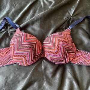 Multicolor Zigzag Bra